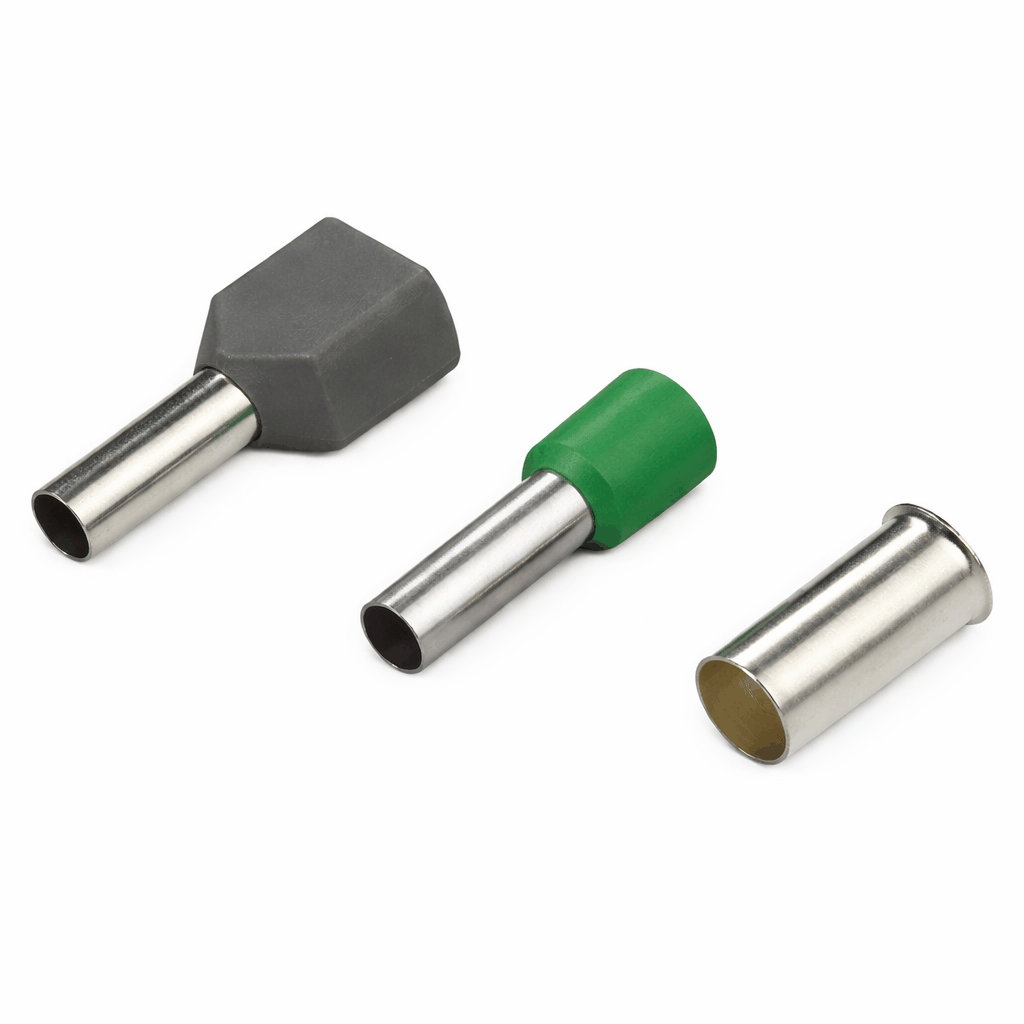 Cord End Single Wire Terminals bootlace ferrules with nylon insulation and tin-plated copper barrel for secure electrical connections