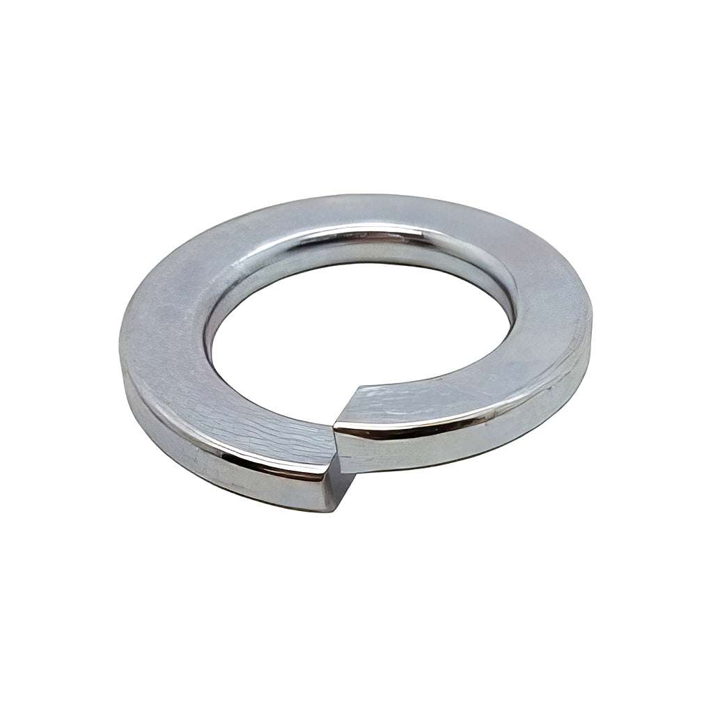 Stainless steel spring washers for fastener tension in zinc steel and grade A4 options