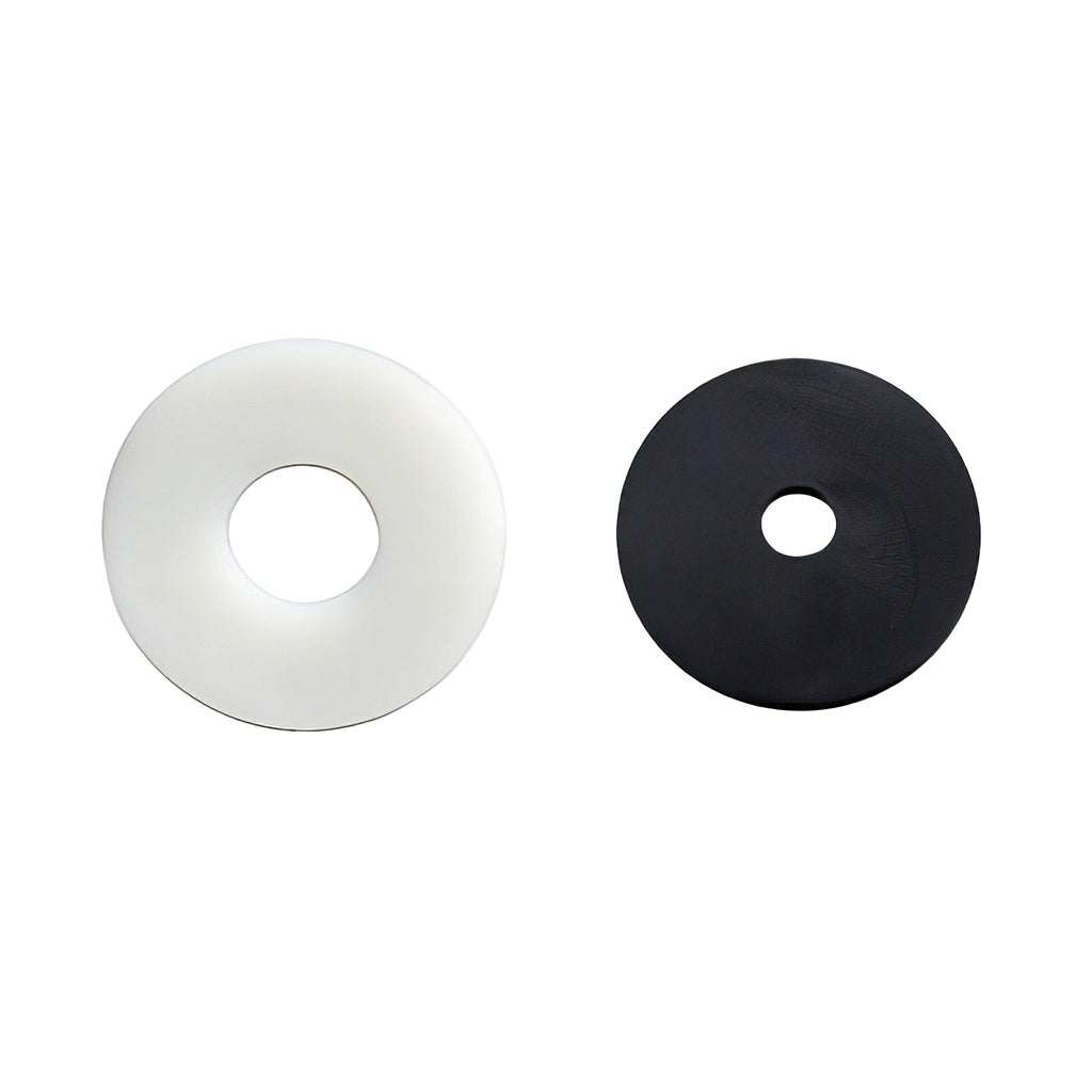 DIN 9021 nylon penny washers compatible with metric screws, packed 1000, RoHS compliant