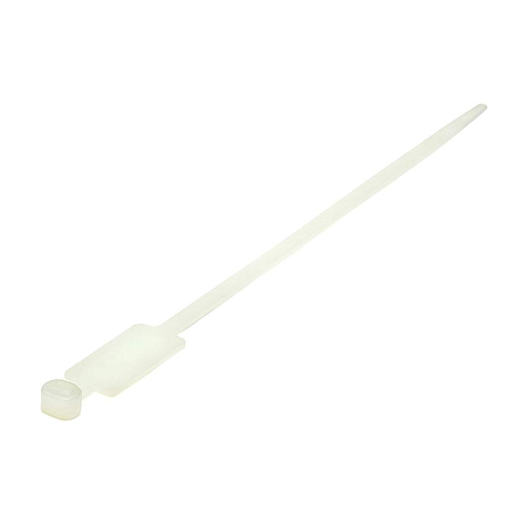 Nylon 6,6 natural marker cable ties packed in 100s for securing and identifying cables