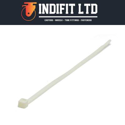 White UL94-V0 rated nylon 6,6 cable ties with self-extinguishing and high strength features