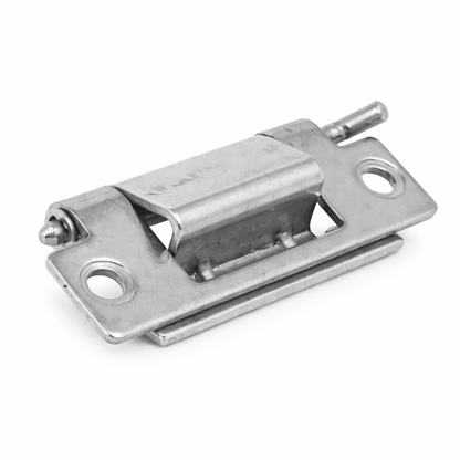 Concealed hinge with removable pin for secure industrial enclosures and cabinets
