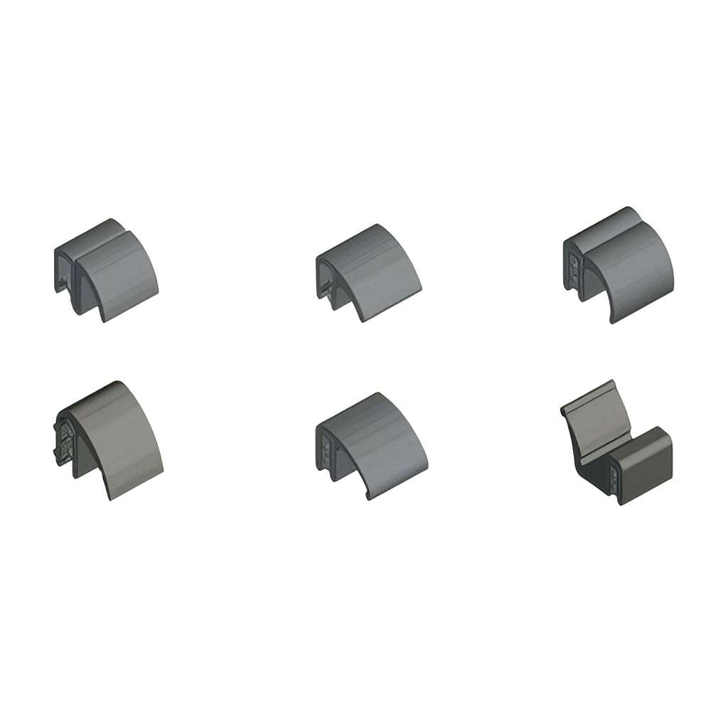 Gasket gripping edge strip with spring steel core and side flap for panel edge protection and gap concealment, supplied in rolls