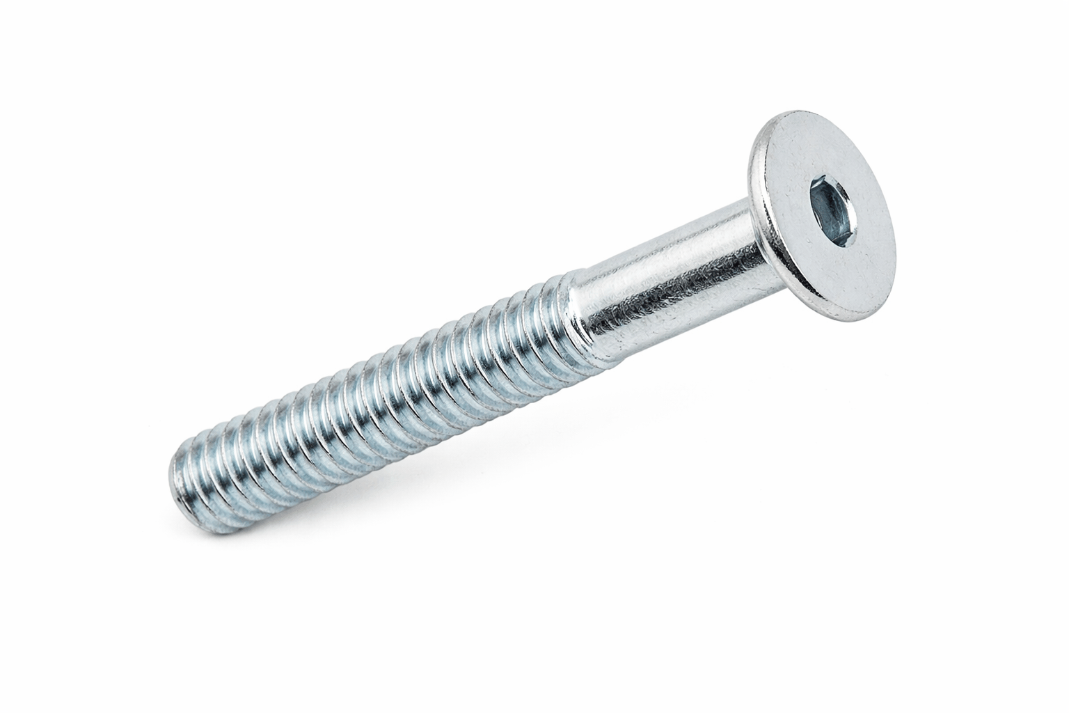 Wide low profile zinc plated joint connector bolts with socket key drive