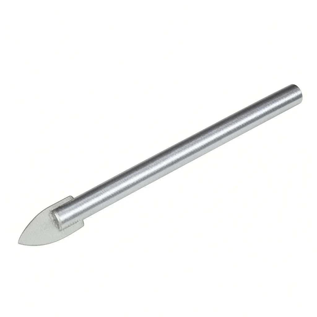 Set of diamond-coated glass drill bits for clean, crack-free holes in glass and ceramics