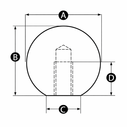 Aluminium Ball Knob