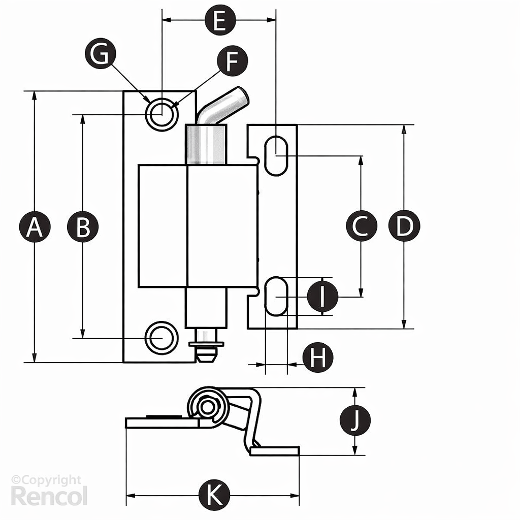 Concealed Hinge with Removable Pin