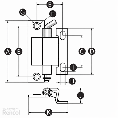Concealed Hinge with Removable Pin