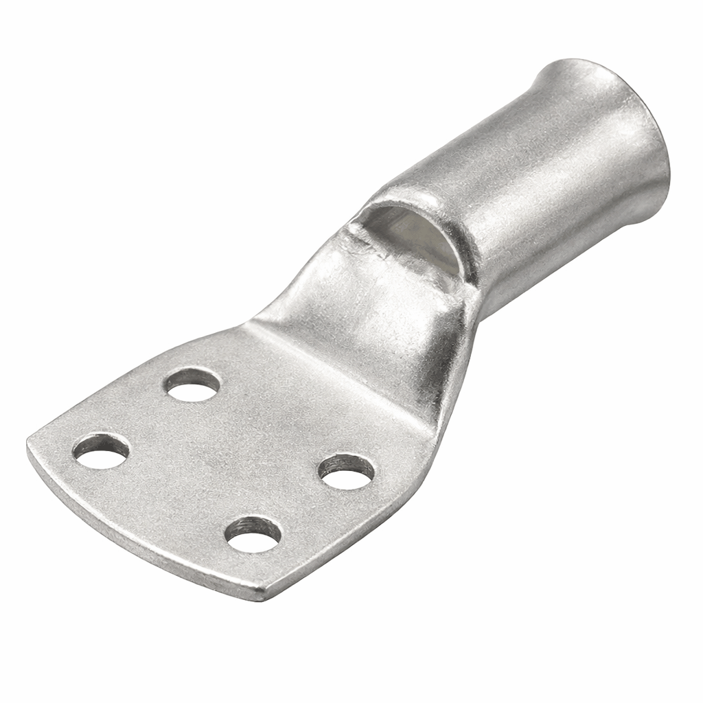 4 hole transformer cable lugs high conductivity copper with bright electro-tin plating for secure electrical connections