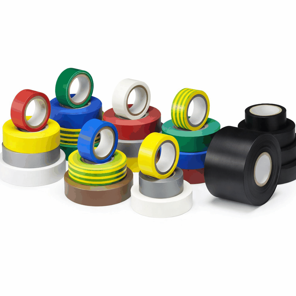 Three rolls of 33M 50mm wide PVC insulation tapes for electrical use