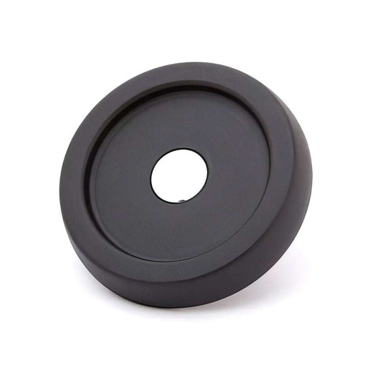 Thermoplastic solid control handwheel with zinc plated steel insert and solid non-spoked design for industrial machinery