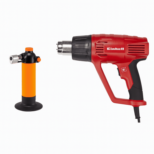 Professional heatshrink guns with adjustable airflow, ergonomic design, and safety features for electrical and industrial use