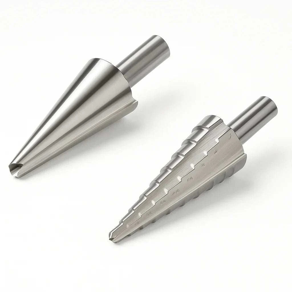 Heavy-duty Cone & Multicuts Drill Bits for precision step and conecut drilling in sheet metal, plastics, and non-ferrous metals