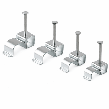 Metal FR Clips for fire-resistant cable fixing, compliant with 18th Edition standards