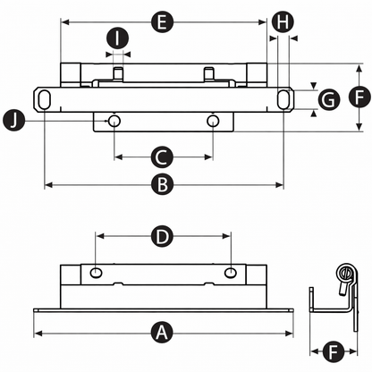 Stainless Steel or Steel Concealed Removable Enclosure Hinge