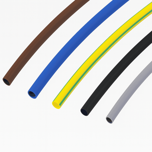 Assorted 2:1 heat shrink tubing kits for electrical insulation and cable repair