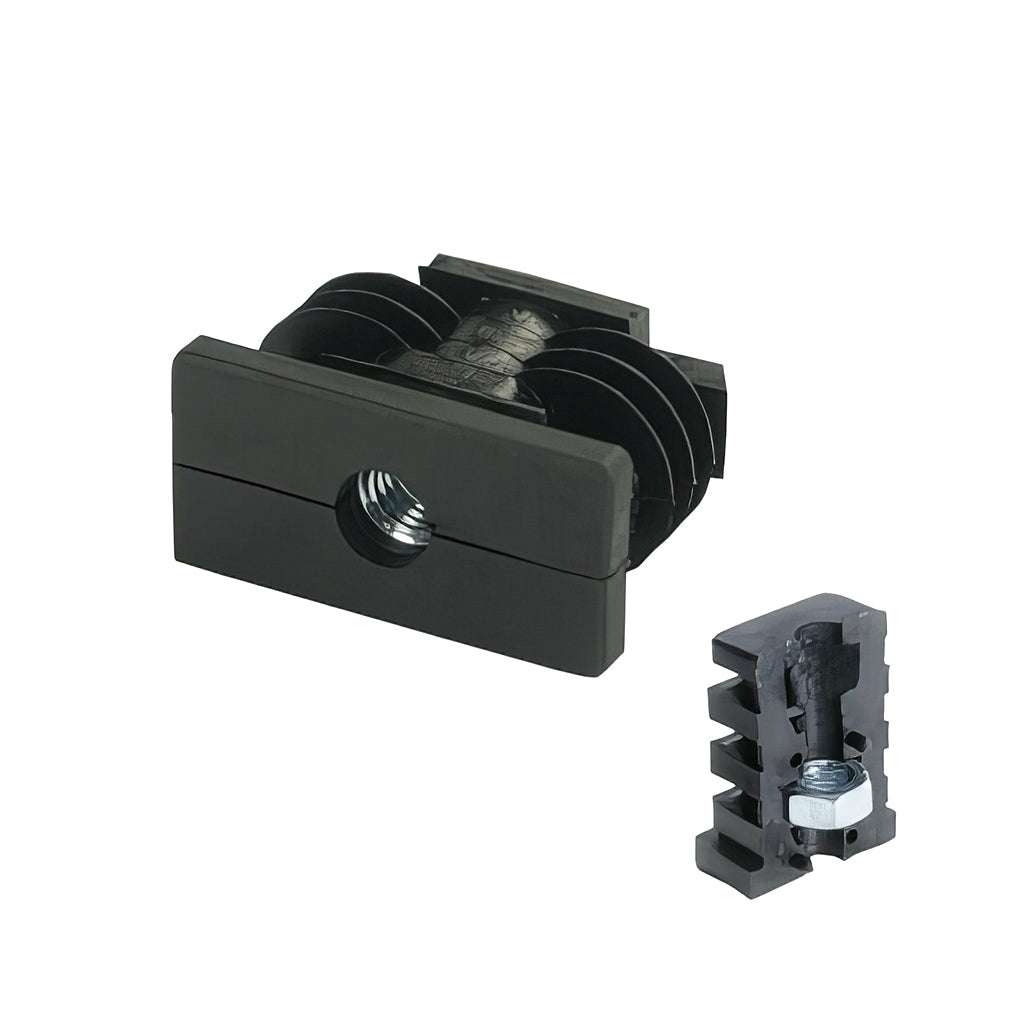PLASTIC RECTANGULAR TUBE Insert with Metal Thread - Heavy Duty Use ...