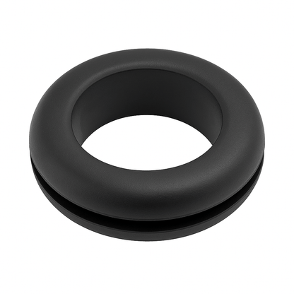 Wiring grommets made of flexible PVC for protecting cables in 1.6mm panels with a push-fit design and smooth finish