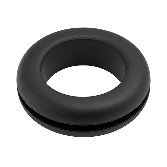 Wiring grommets made of flexible PVC for protecting cables in 1.6mm panels with a push-fit design and smooth finish