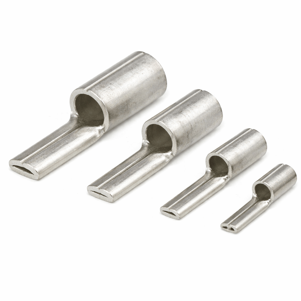 Brazed Seam Heavy Duty Uninsulated Copper Pins 10 Pack for High-Current Applications