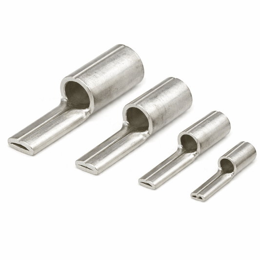 Brazed Seam Heavy Duty Uninsulated Copper Pins 10 Pack for High-Current Applications