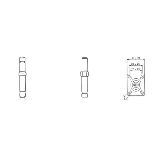 Superior twin wheel furniture castor fittings assembled and unassembled options
