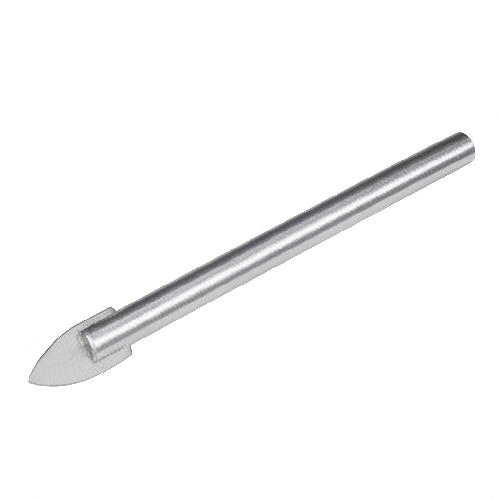 Glass and Tile Drill Bits with tungsten carbide tip for precise drilling on glass, ceramic, and porcelain surfaces