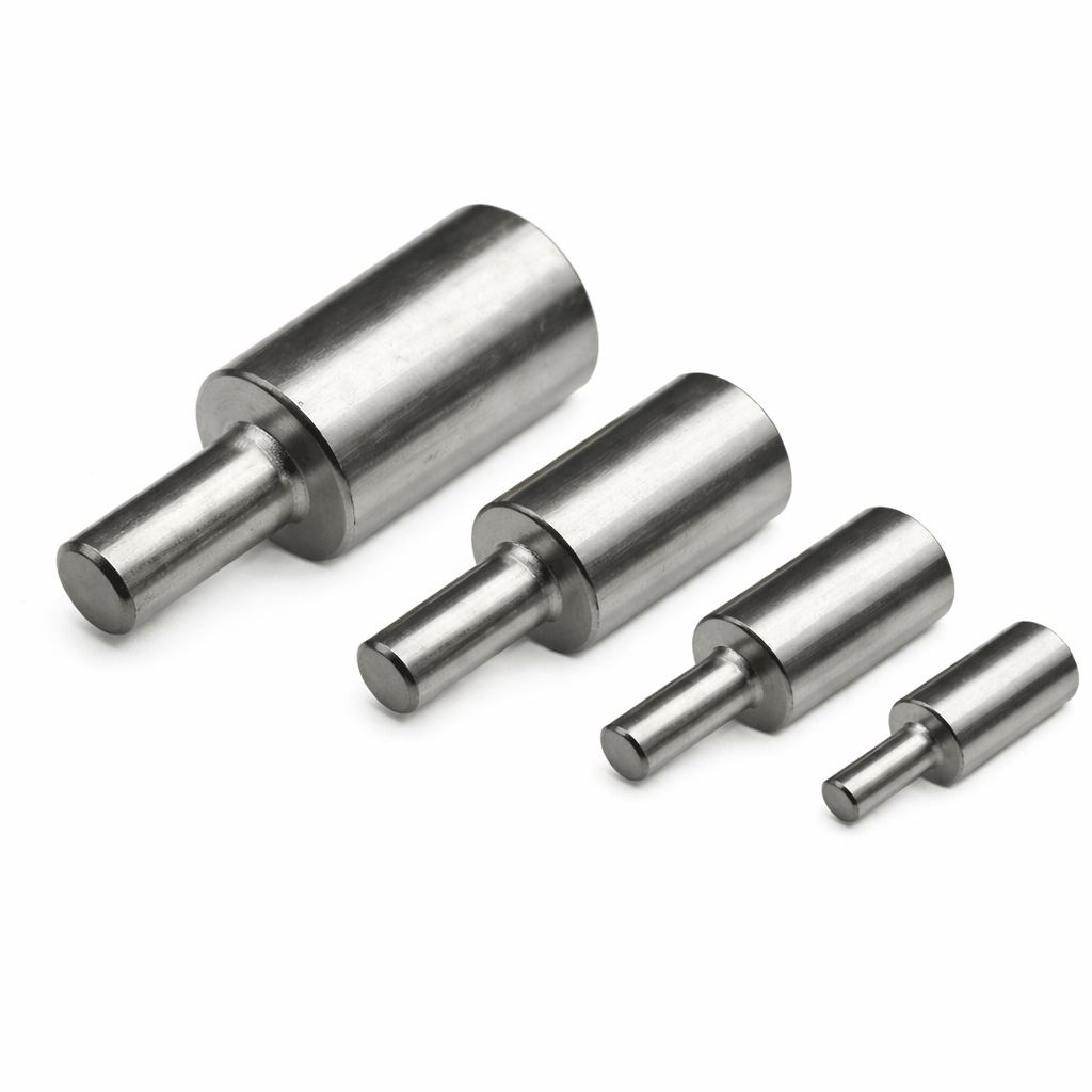 Pack of 10 heavy-duty copper tube pins with bright electro-tin plating for high-current electrical connections