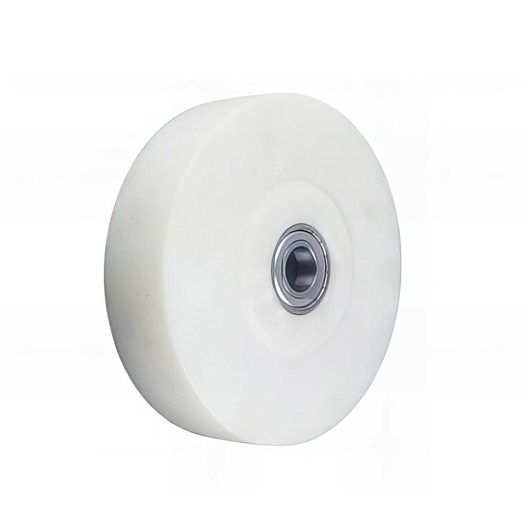 Heavy duty nylon wheel with ball journal bearing supporting 1000-7000kg load for industrial use