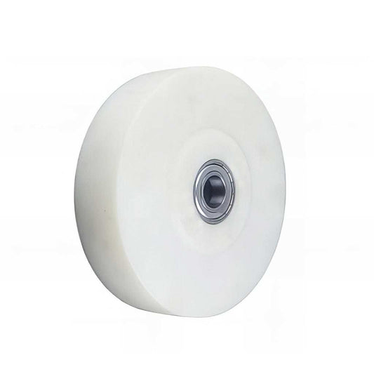 Heavy duty nylon wheel with ball journal bearing supporting 1000-7000kg load for industrial use