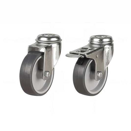 Non-Marking Bolt Hole Castors