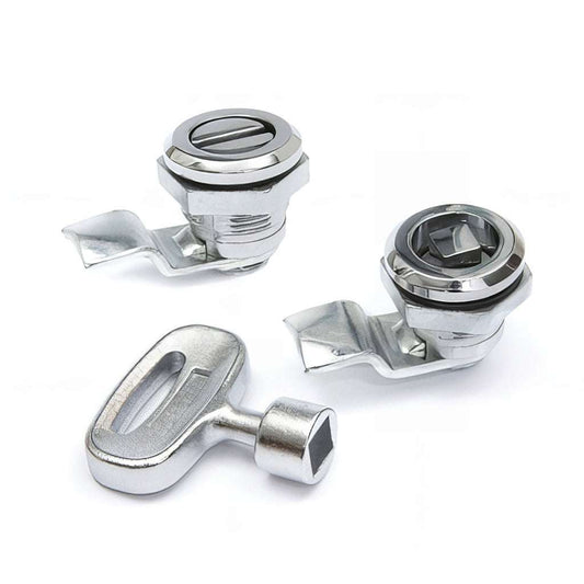 Zinc plated steel camlock latch with quarter turn and zinc die cast body