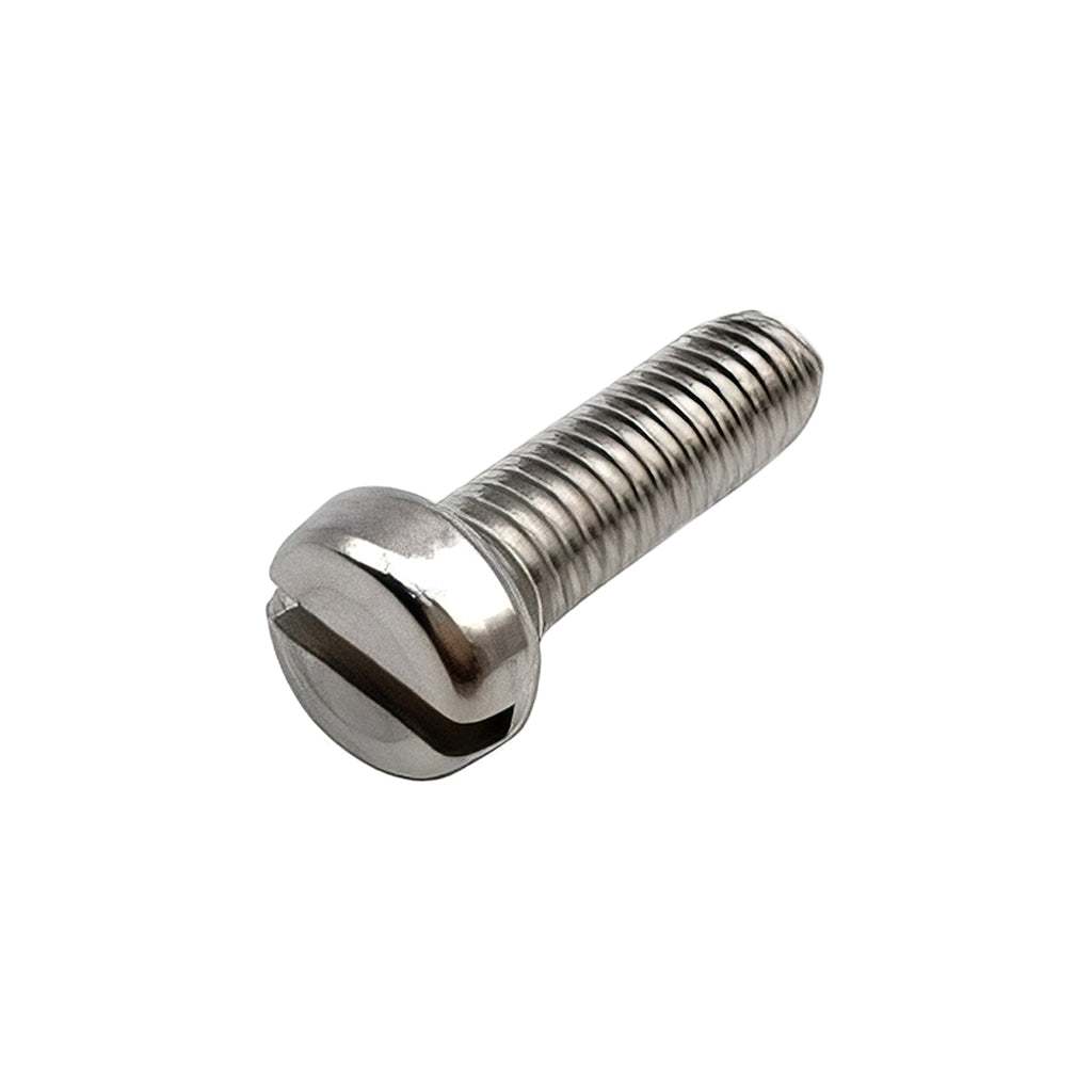 Slotted cheese head machine screws in steel zinc and stainless steel options