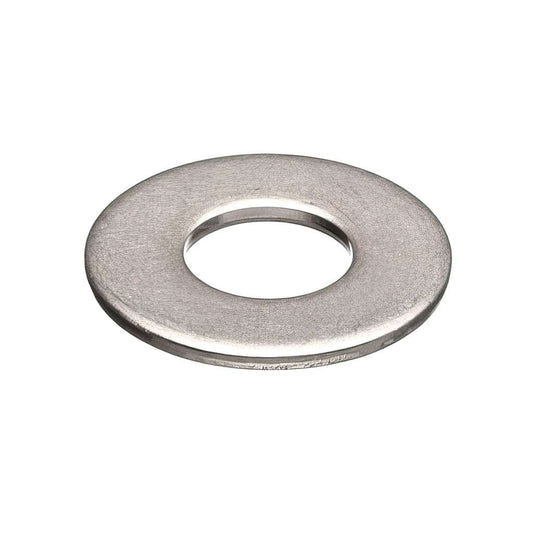 Stainless steel flat washers in various sizes and thicknesses