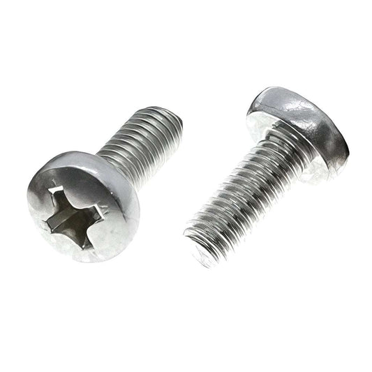 POZI pan head machine screws in zinc and stainless steel options