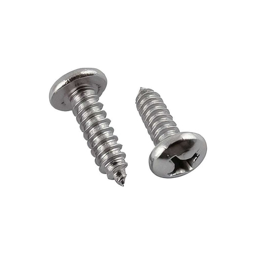 Stainless steel self tapping screw for metal with pre-drilled hole fastener option