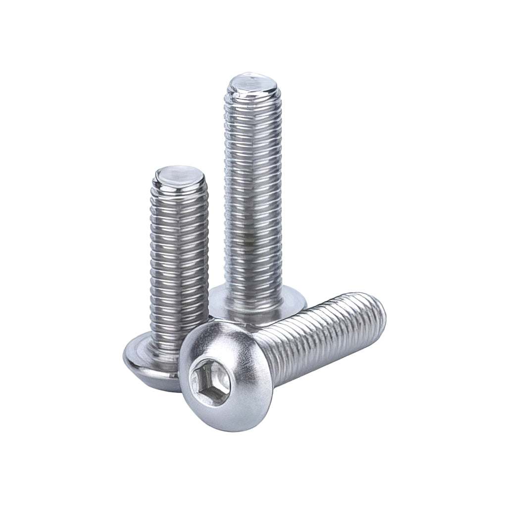 Steel zinc button domed head Allen socket screw high tensile grade 10.9