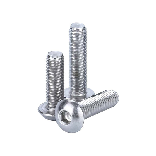 Steel zinc button domed head Allen socket screw high tensile grade 10.9