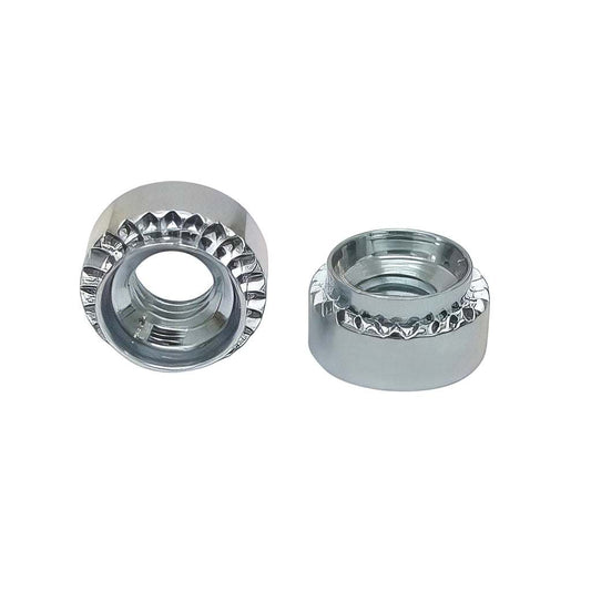 Self clinch fasteners in zinc-plated steel for sheet metal threading