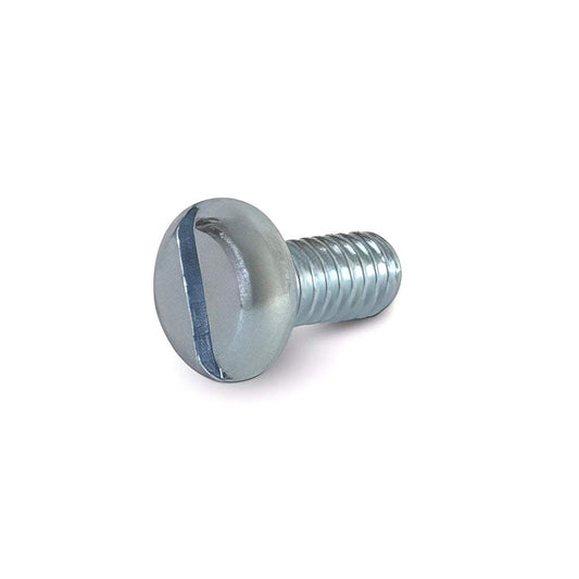 Pan slotted head machine screw available in zinc and stainless steel materials