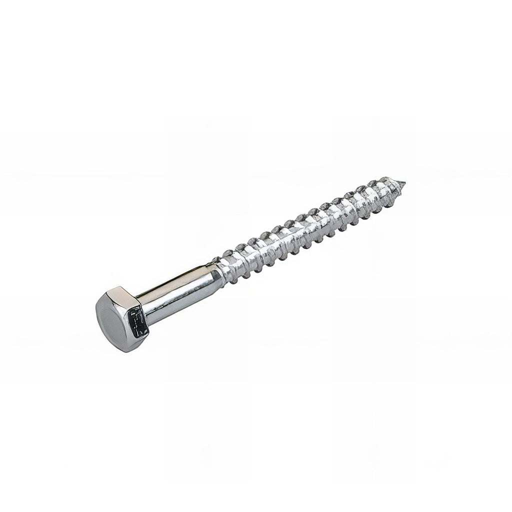 Heavy duty hexagon head screws for wood, available in steel zinc and stainless steel