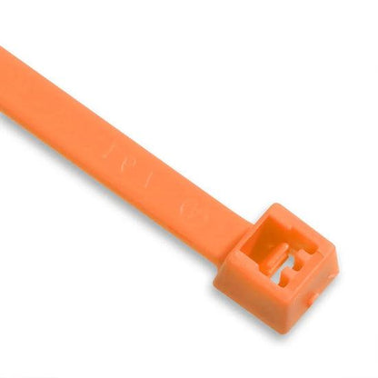 Fluorescent coloured nylon cable ties in blue, green, orange, yellow and pink, made from UL-approved Nylon