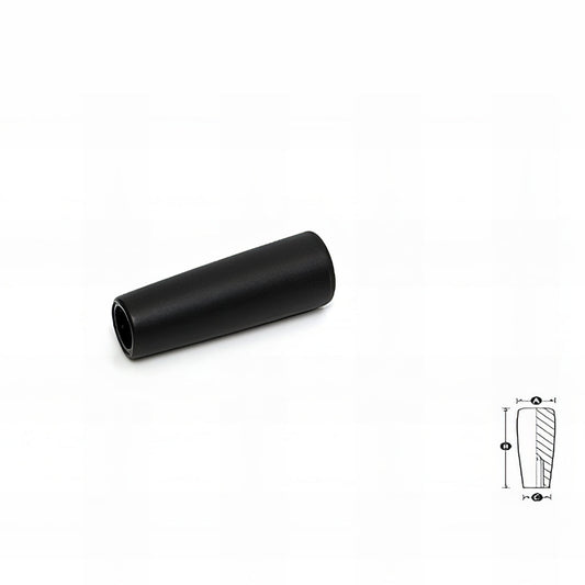 Push on tapered female thermoplastic handle close-up