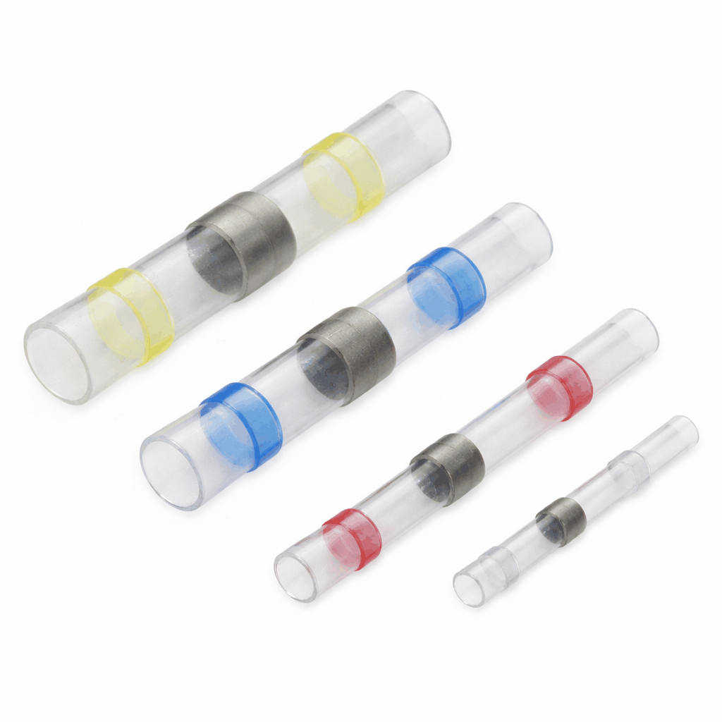 Heat Shrink Solder Butt Connectors for secure waterproof electrical wire connections up to 600V