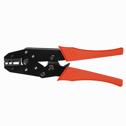 Heat Shrink Terminal crimping tool with ergonomic handles and hardened steel body for electrical connectors