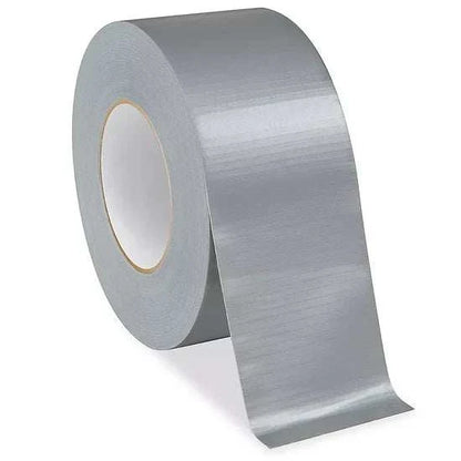 Heavy-duty gaffer and duct tape with polycloth backing and synthetic rubber adhesive for repairs