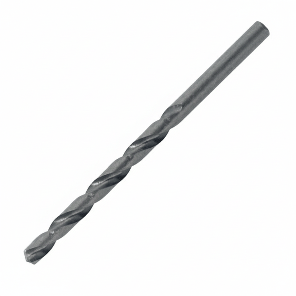 Long series HSS Jobber Drill Bit with ground flute for precise deep drilling in metal, wood, and plastic