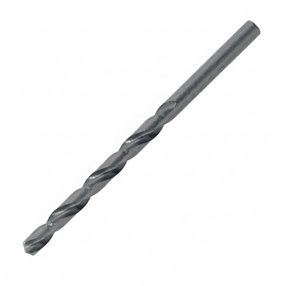Long series HSS Jobber Drill Bit with ground flute for precise deep drilling in metal, wood, and plastic
