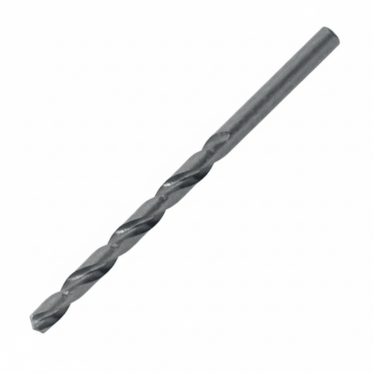 Long series HSS Jobber Drill Bit with ground flute for precise deep drilling in metal, wood, and plastic