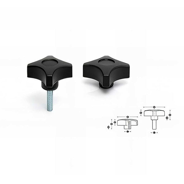 4 LOBE THERMOPLASTIC HANDKNOB